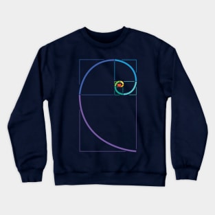 Fibonacci Heart Math Geometry Golden Ratio Crewneck Sweatshirt